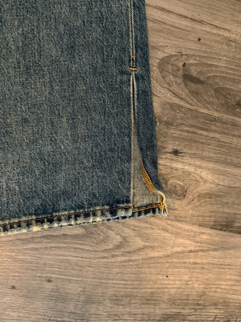 Good American The Khloé High Waist Patch Denim Straight Leg Jeans - Picture 6 of 10